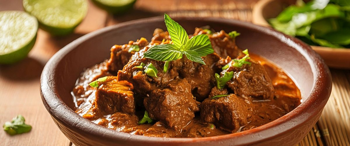 Indonézsky rendang s lampongským korením