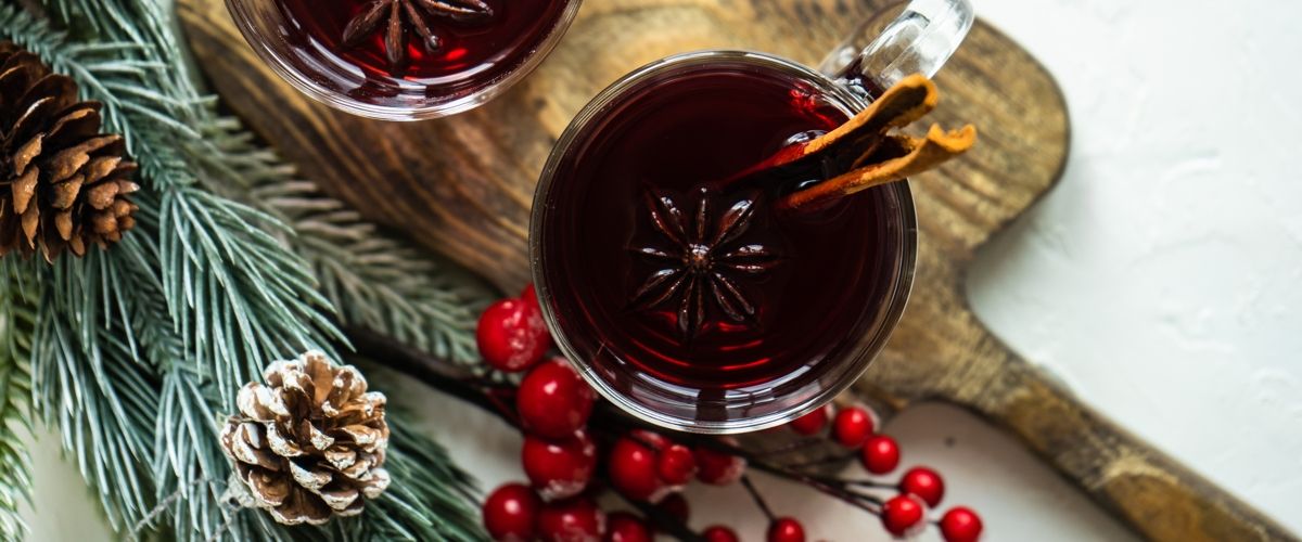 Varené víno v pohári