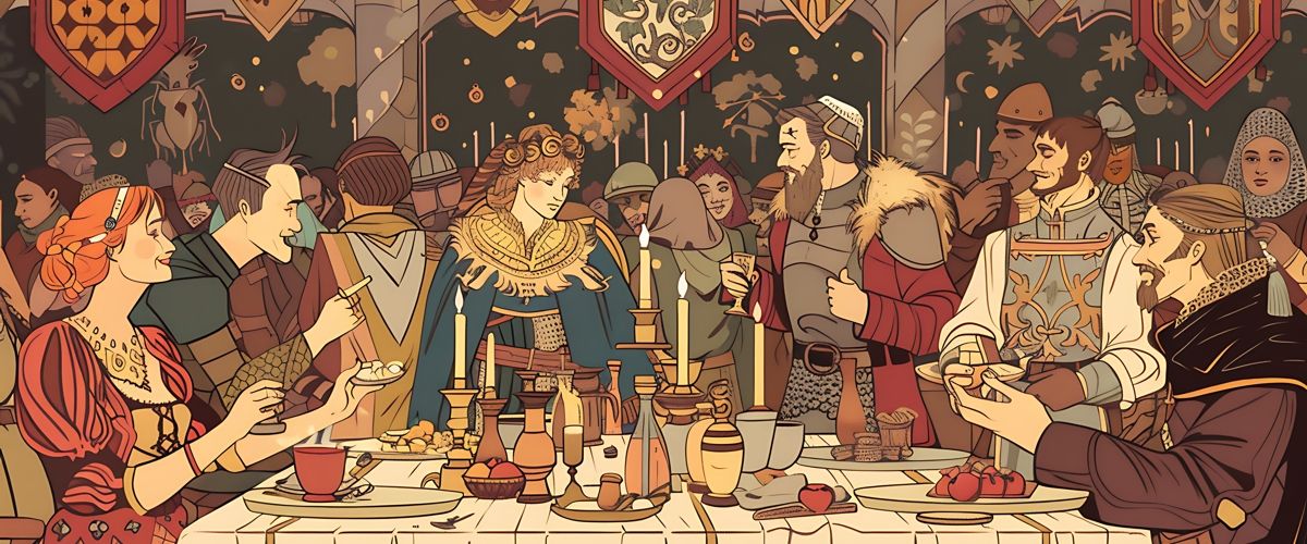 Stredoveká hostina
