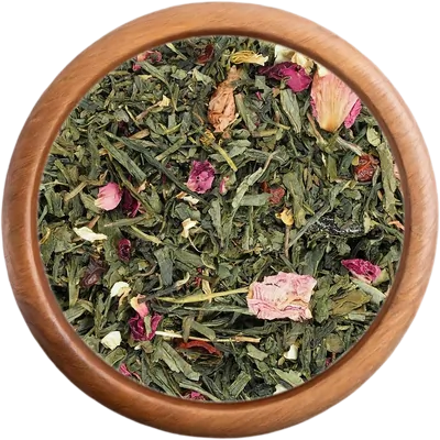 Zelený čaj s príchuťou Sakura