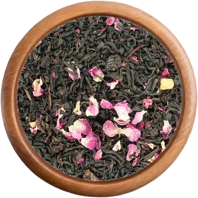 Čierny čaj s príchuťou Ružová záhrada