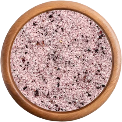 Korenie Soľ fleur de sel s ibištekom