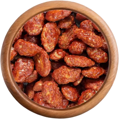 Maškrty Mandle v karameli s chilli