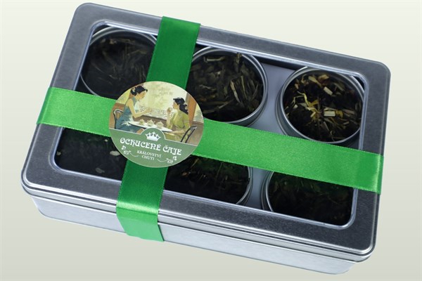 Degustačná darčeková sada zelených ochutených čajov
